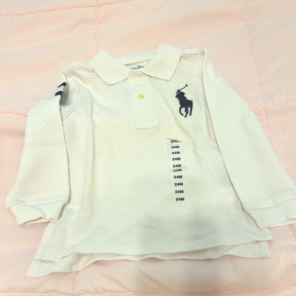 Long sleeve 24 month boys Polo. NWT.